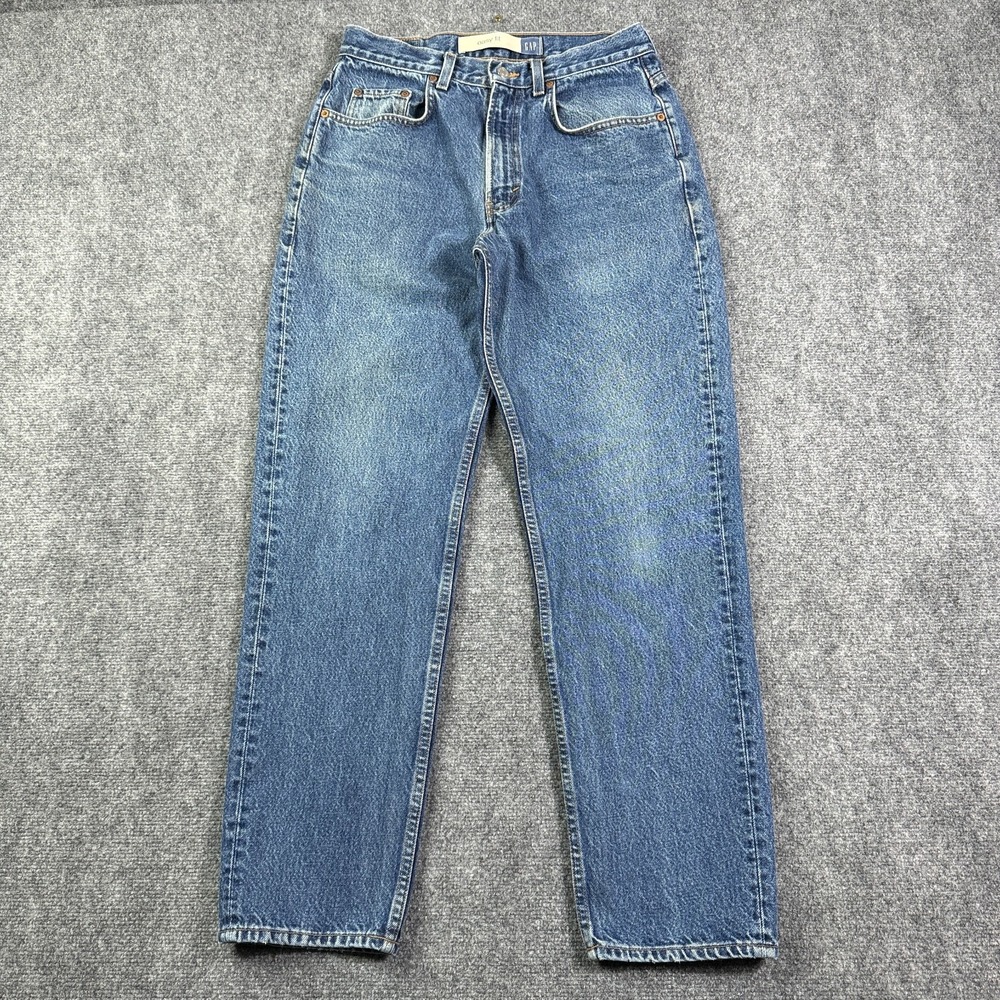 Vintage GAP Easy Fit Jeans Mens 33x32 Tapered Leg Medium Wash Blue Denim Y2K